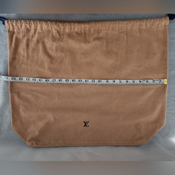 Auth 2 LRG Vintage Louis Vuitton Drawstring Dust Bag - Picture 5 of 7